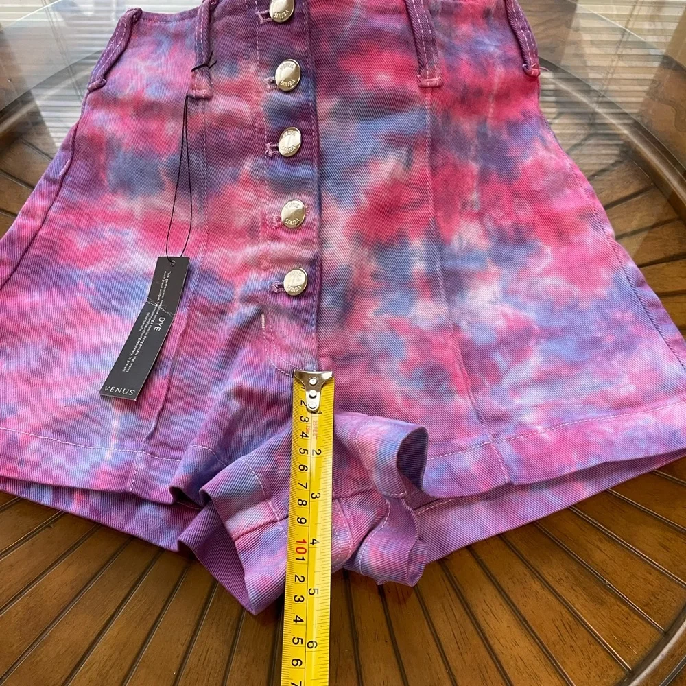 VENUS - NWT -  Denim Tie Dye Shorts US Size 4  & EUR size 36 - Picture 10 of 16